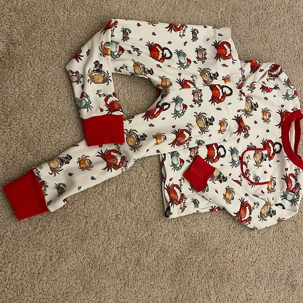 Christmas Crab Jammie’s - 2T and 4T